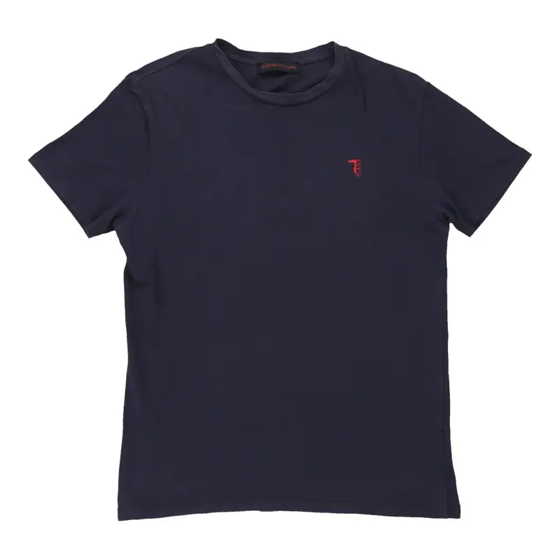 Trussardi T-Shirt - Medium Navy Cotton