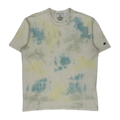 Champion Tie-Dye T-Shirt - Large Multicoloured Cotton | Size: large