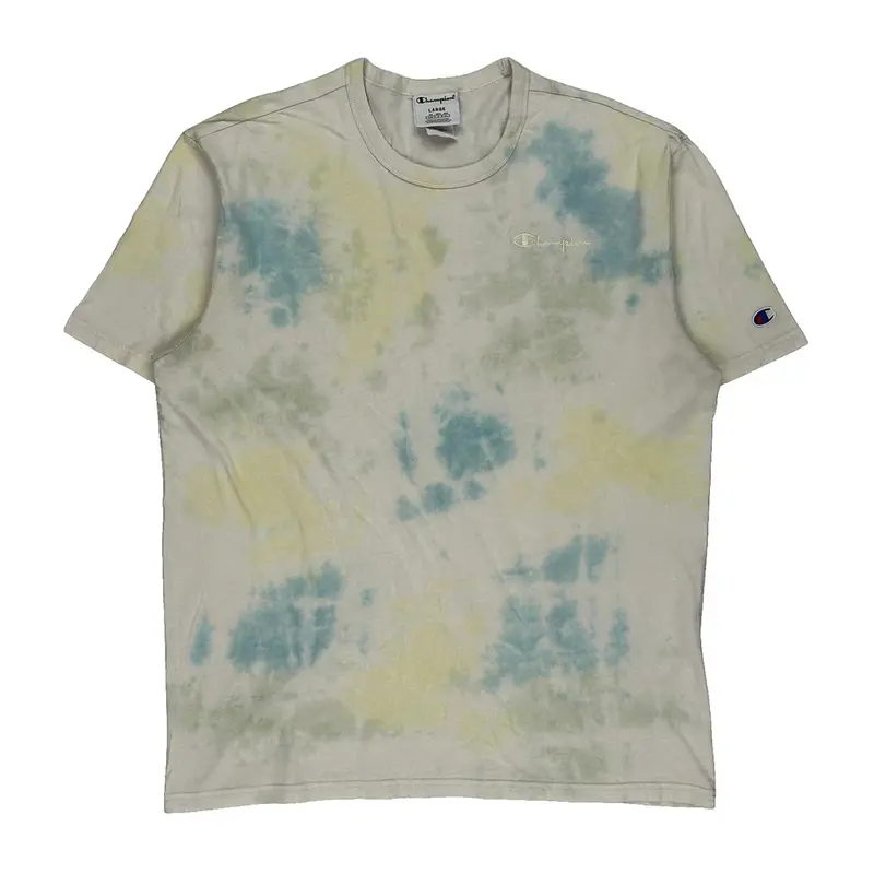 Champion Tie-Dye T-Shirt - Large Multicoloured Cotton | Size: large