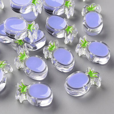 Transparent Enamel Acrylic Beads