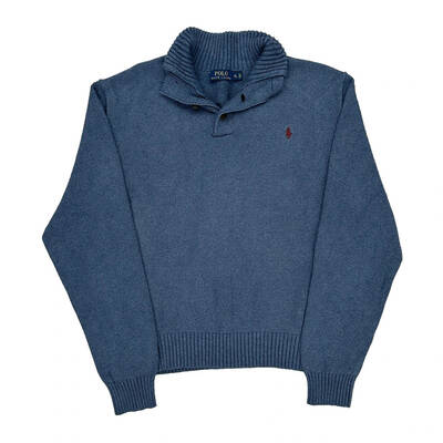 Polo Ralph Lauren Jumper - XL Blue Cotton