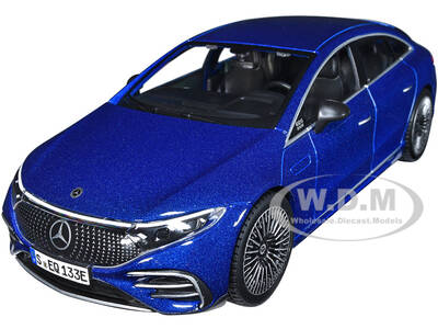 Mercedes-Benz EQS Blue Metallic Special Edition Series 1/27 Diecast Model Car by Maisto