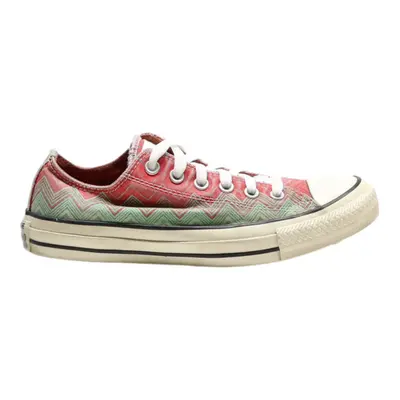 CONVERSE Low Top Trainers Green Canvas Womens UK 5.5