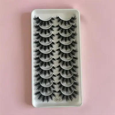 Voluminous Eyelashes False Eyelashes, Curly Thick Faux Cluster Lashes for Eyelash Extensions, Eye Makeup Product for Women, C...