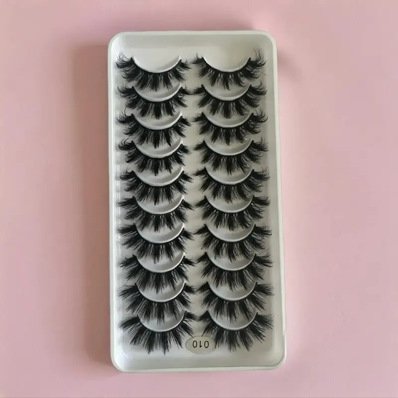 Voluminous Eyelashes False Eyelashes, Curly Thick Faux Cluster Lashes for Eyelash Extensions, Eye Makeup Product for Women, C...