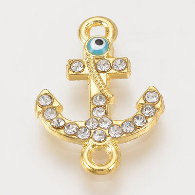 Alloy Rhinestone Links connectors