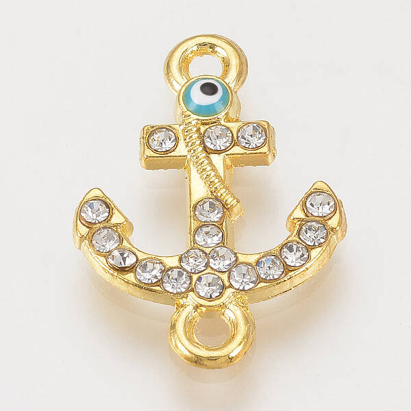 Alloy Rhinestone Links connectors