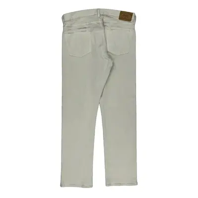 Ralph Lauren Slim Fit Jeans - 36W 33L White Cotton | Size: 36″ waist
