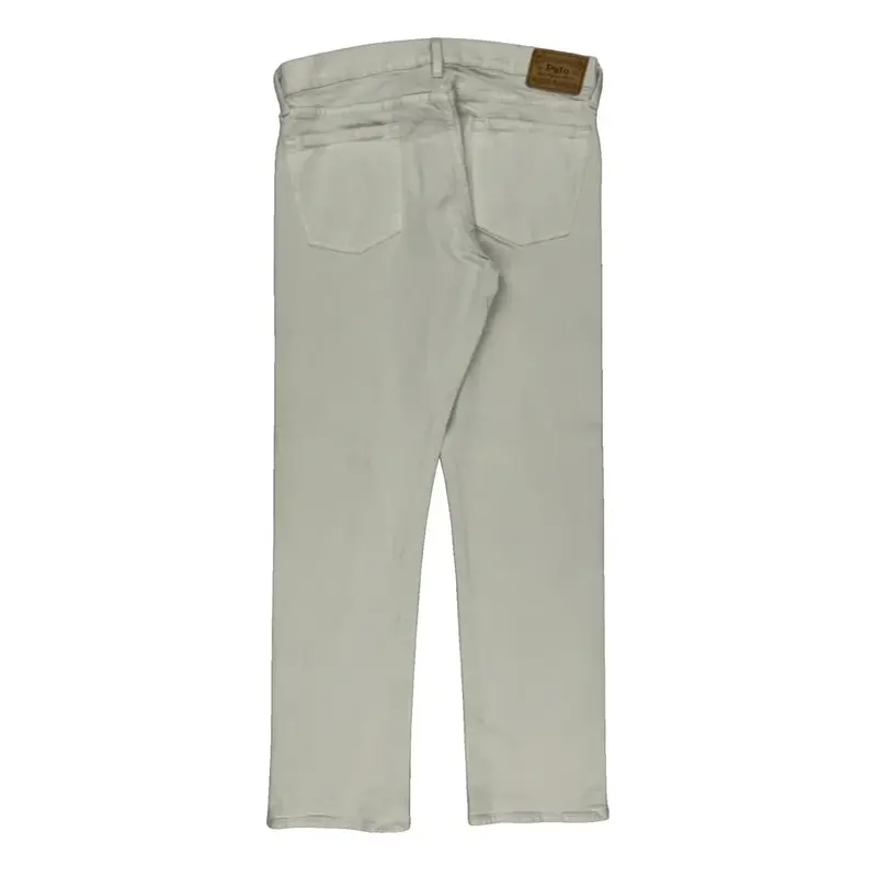 Ralph Lauren Slim Fit Jeans - 36W 33L White Cotton | Size: 36″ waist