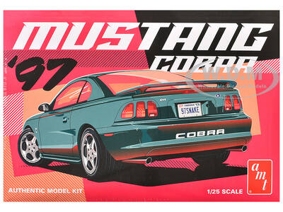 Skill 2 Model Kit 1997 Ford Mustang Cobra 1/25 Scale Model by AMT