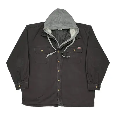 Hooded Dickies Overshirt - 3XL Black Cotton | Size: xxx-large