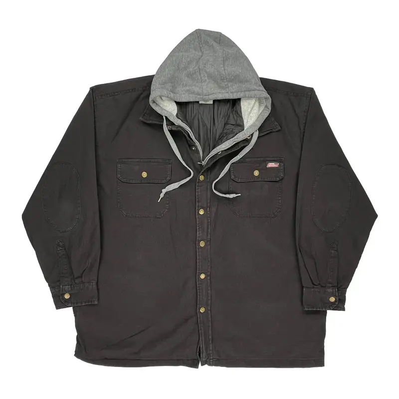 Hooded Dickies Overshirt - 3XL Black Cotton | Size: xxx-large