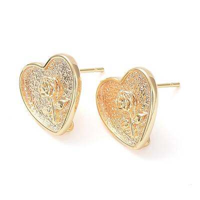 Brass Stud Earring Finding