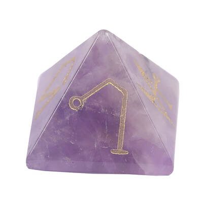Pyramid Reiki Natural Amethyst Display Decorations