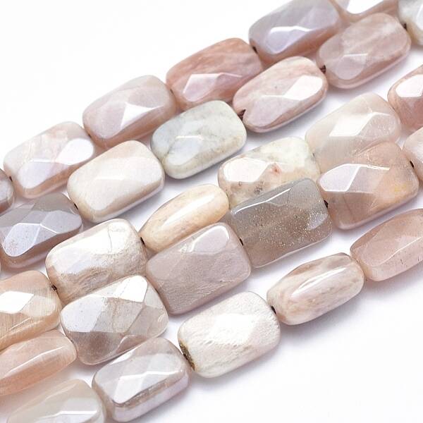 Electroplate Natural Sunstone Beads Strands