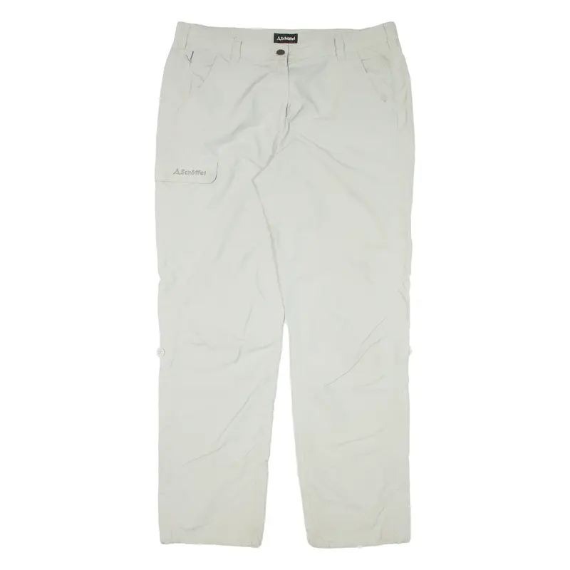 SCHOFFEL Outdoor Trousers Grey Regular Straight Womens W34 L32