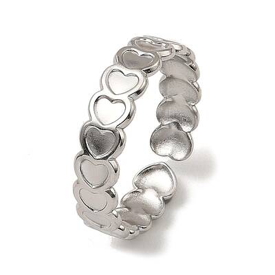 Non-Tarnish 304 Stainless Steel Open Cuff Rings