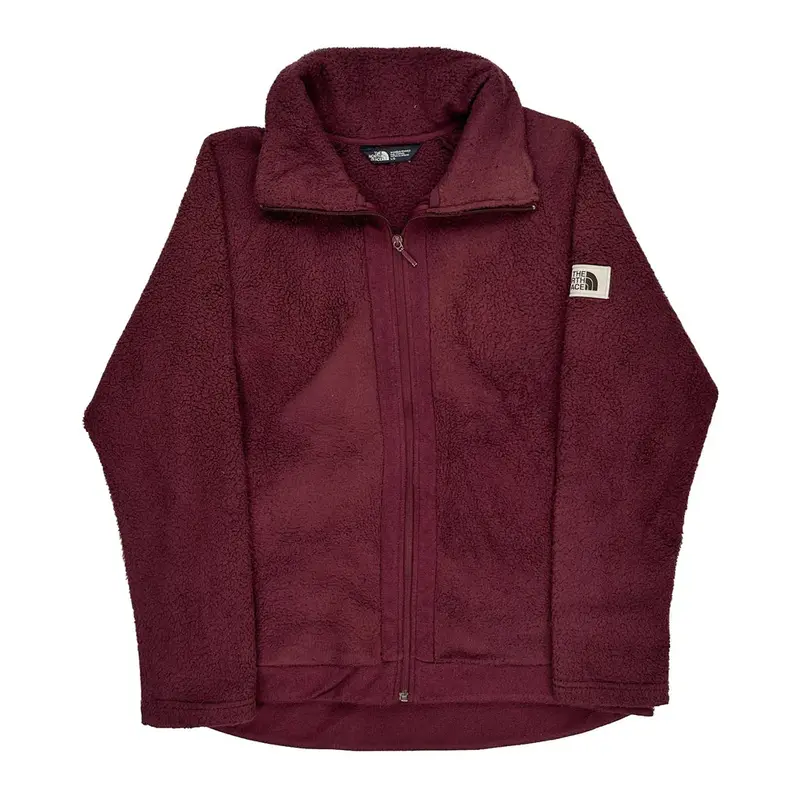 The North Face Fleece - Large Burgundy Polyester | Size: large