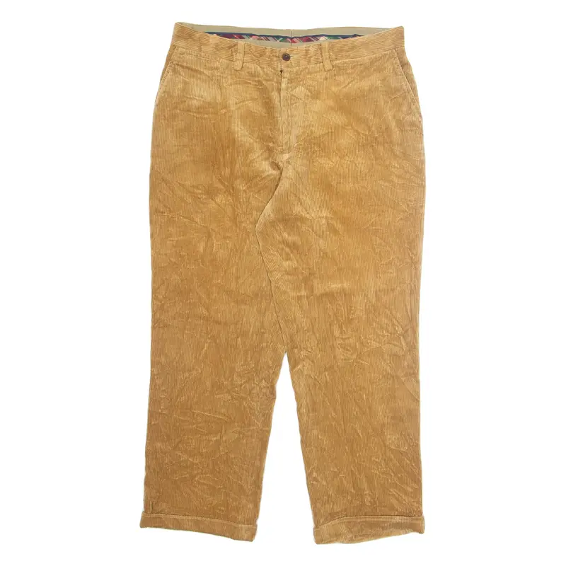 POLO RALPH LAUREN Chino Mens Corduroy Trousers Beige Regular Straight W36 L29