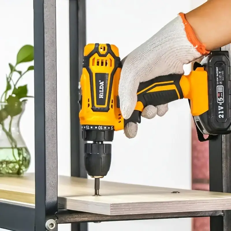 1 Set Lithium Electric Drill & Screwdriver Set for Summer Gift, Impact Lithium Electric Drill Tool Set for Tool Box, Cord...