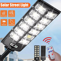 Commercial LED Outdoor Dusk to Dawn Solar Street Light Road Area Lamp