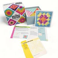 Granny Square Card Deck, 1 Box 50 Mix & Match Designs Crochet Granny Squares Book, Crochet Kit for Beginners, Handmade Gifts,...