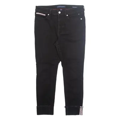 TOMMY HILFIGER Womens Jeans Black Slim Tapered W30 L25