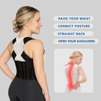 Joja Shapewear Adjustable Posture Corrector Back Brace Shoulder Straightener with Shoulder Support for Back Pain Relief for M...