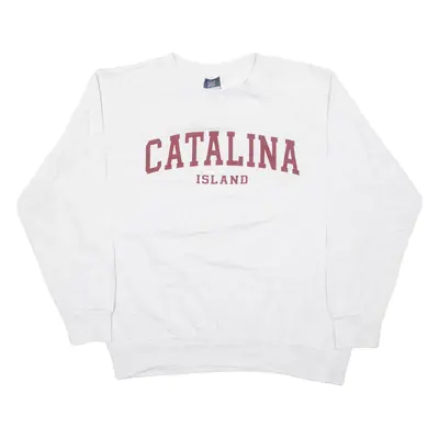 MV SPORT Catalina Island California Mens Sweatshirt Grey USA L