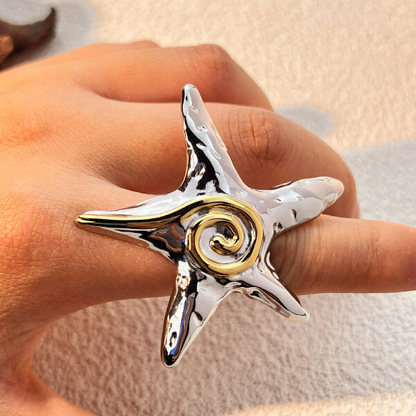 Starfish 304 Stainless Steel Finger Rings