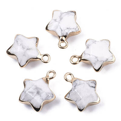 Natural Howlite Pendants