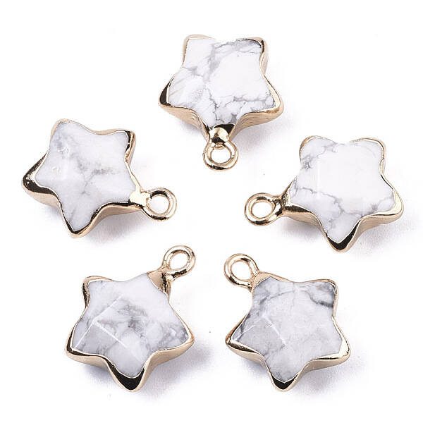 Natural Howlite Pendants