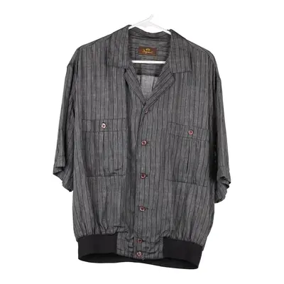 Ingrau Short Sleeve Shirt - Large Grey Viscose