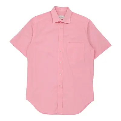 Trussardi Short Sleeve Shirt - Large Pink Cotton