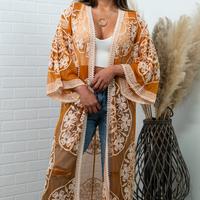 Nadia Mesh Embroidered Boho Lace Kimono
