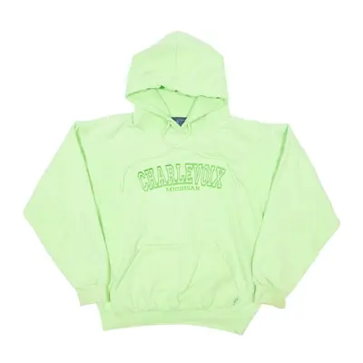 PACIFIC & CO Charlevoix Michigan Hoodie Green Pullover Womens S