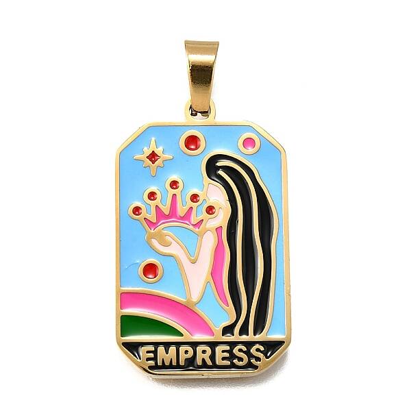 Tarot 304 Stainless Steel Enamel Pendants