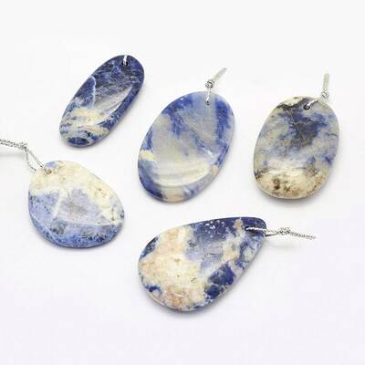 Natural Sodalite Pendants