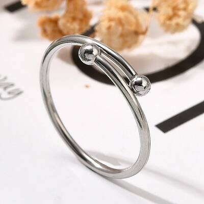 304 Stainless Steel Open Cuff Rings for Women