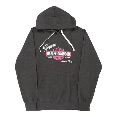 Harley Davidson Hoodie - XL Grey Cotton Blend