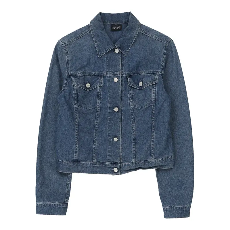 Trussardi Denim Jacket - Medium Blue Cotton | Size: medium
