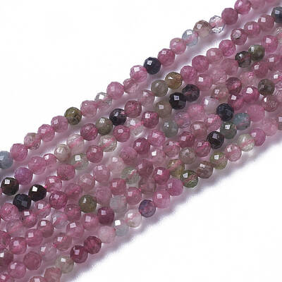Natural Pink Tourmaline Beads Strands