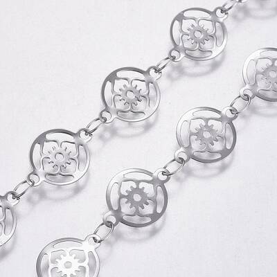 Tarnish Resistant 3.28 Feet 304 Stainless Steel Link Chains