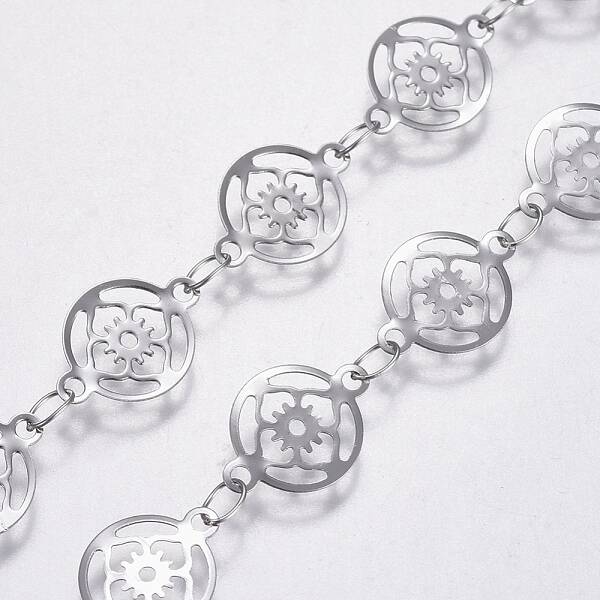 Tarnish Resistant 3.28 Feet 304 Stainless Steel Link Chains