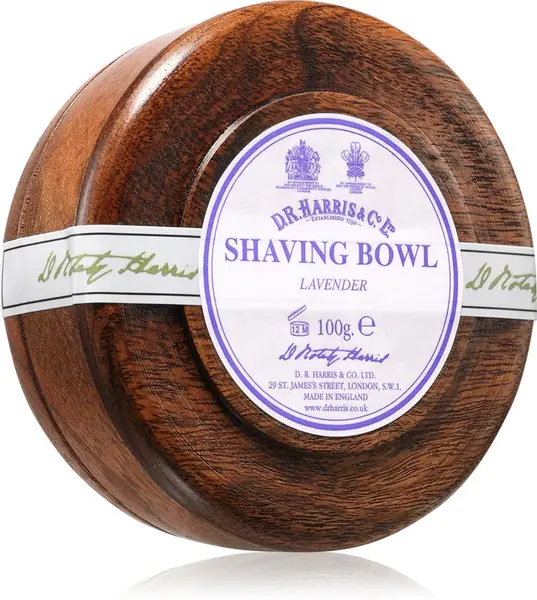 DR. Harris Shawing Bowl Mahogany Wood Lavender Shaving Soap 100 g