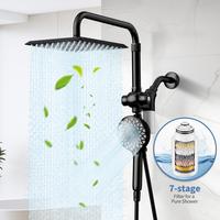 Dual Shower Heads Combo,High Pressure Handheld with Magnetic Filter, Rainfall Shower Head Set for Hard Water, Includes 79 L...