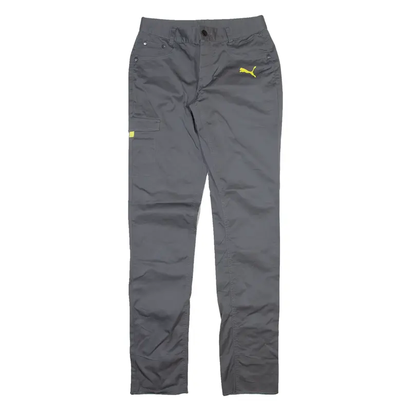 PUMA Mens Trousers Green Slim Straight W28 L34