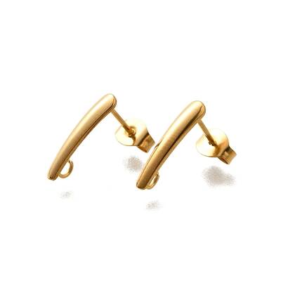 304 Stainless Steel Stud Earrings Findings