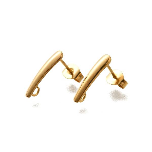 304 Stainless Steel Stud Earrings Findings