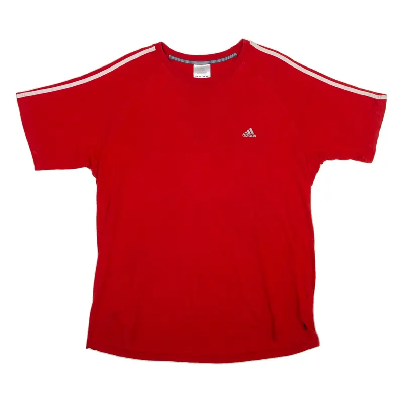 ADIDAS Mens T-Shirt Red XL